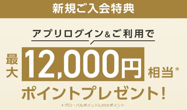 カード利用額に応じて最大12,000円相当プレゼント2