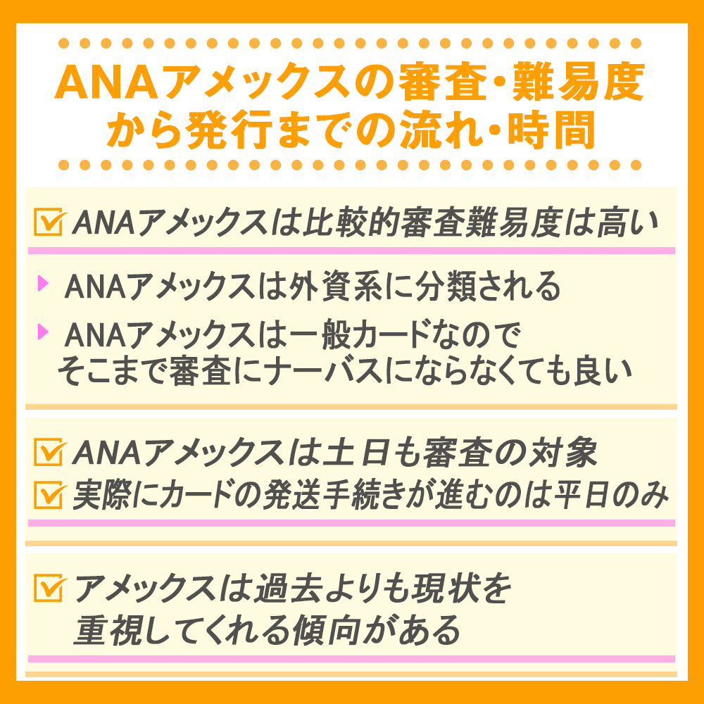 ANAアメックスの審査・難易度から発行までの流れ・時間