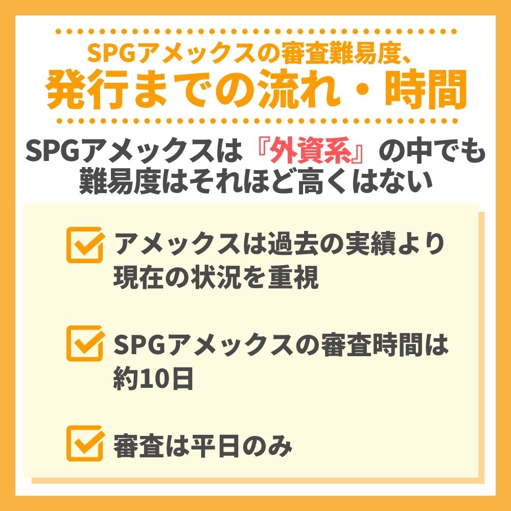 SPGアメックスの審査・難易度から発行までの流れ・時間