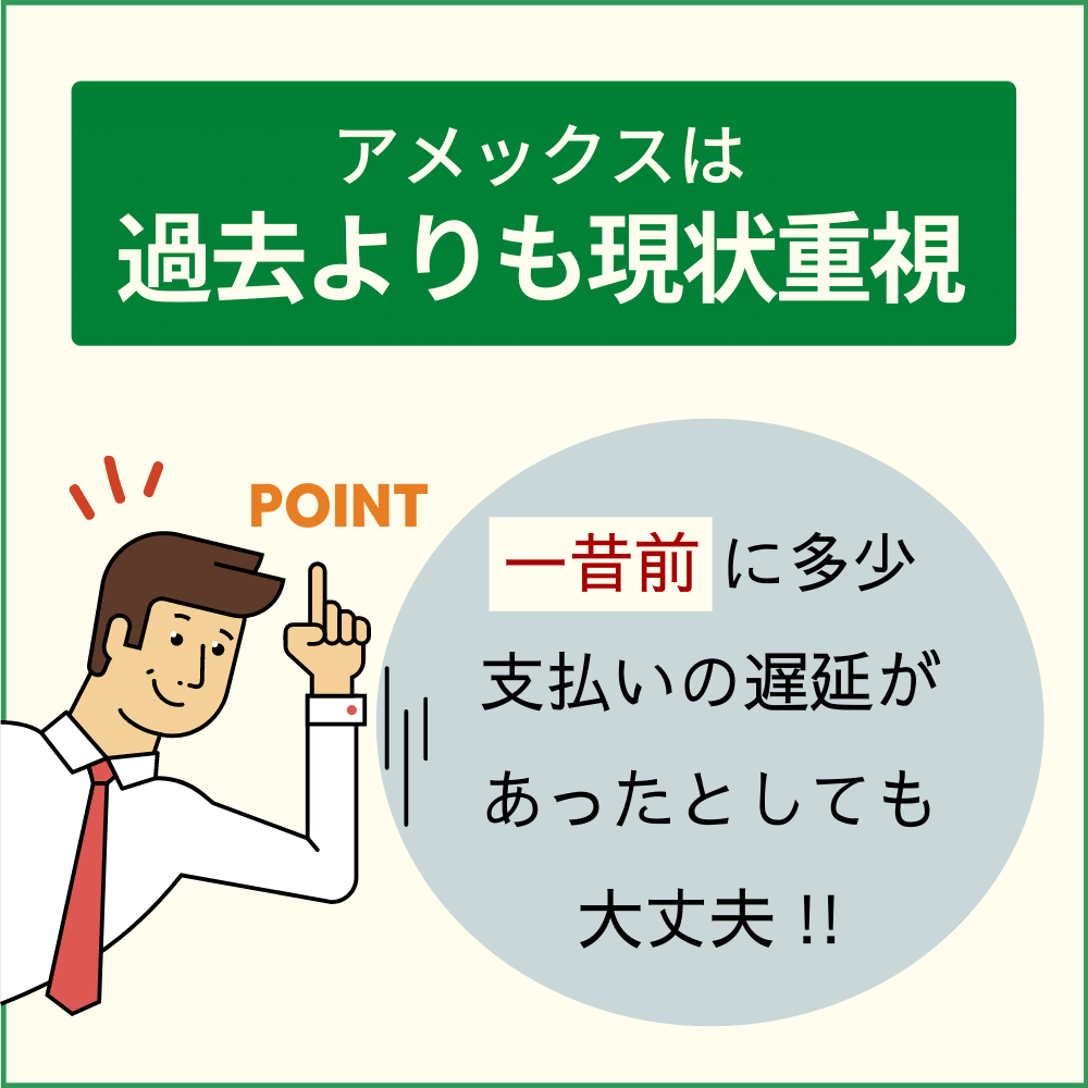 アメックスは過去よりも現状を重視する傾向がある