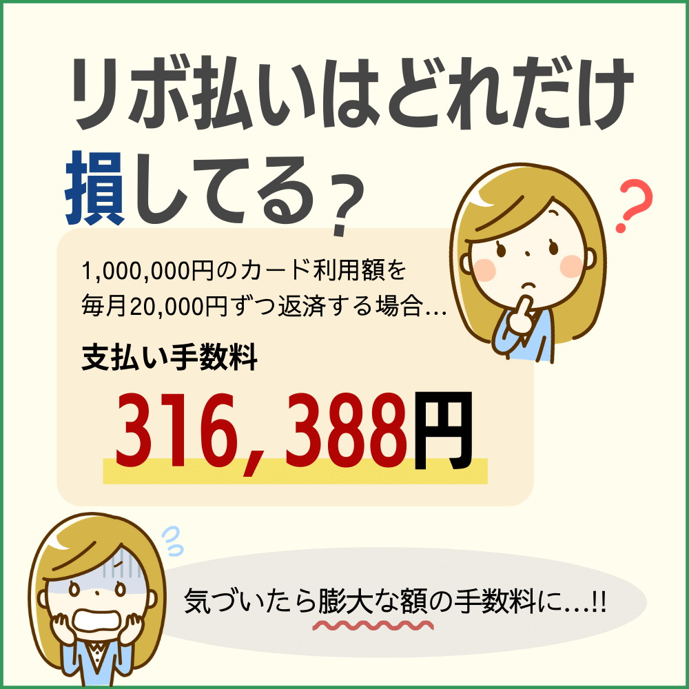 リボ払いはどれだけ損をしているのか把握しよう！