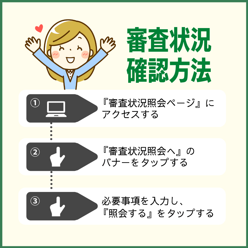 三井住友カード ゴールドの審査の状況は、審査状況照会ページから確認できる