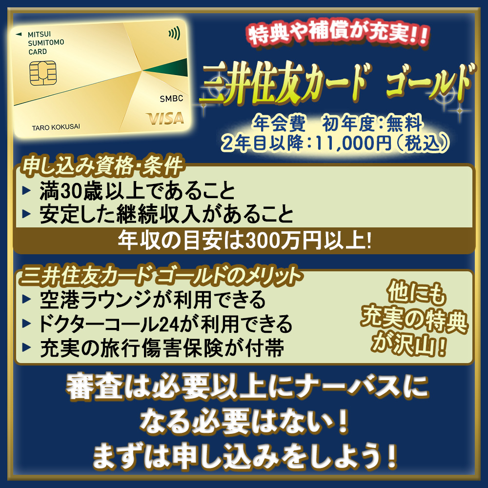 三井住友カード ゴールドの審査は厳しい？！通るためのチェックポイントと審査にかかる期間を解説