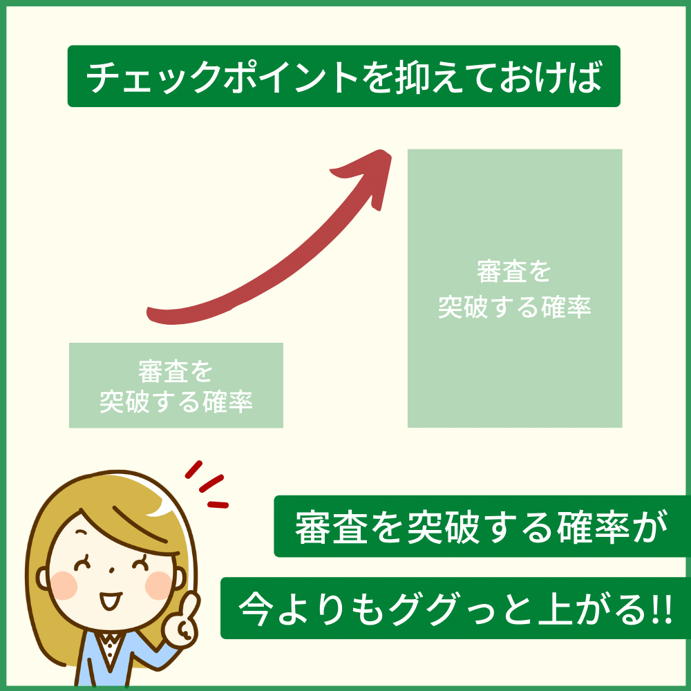 三井住友カード（NL）の審査落ちしないためのチェックポイント