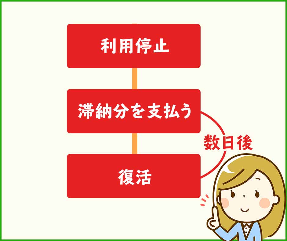 利用停止したセゾンゴールド・アメックスの復活は入金当日から数日後