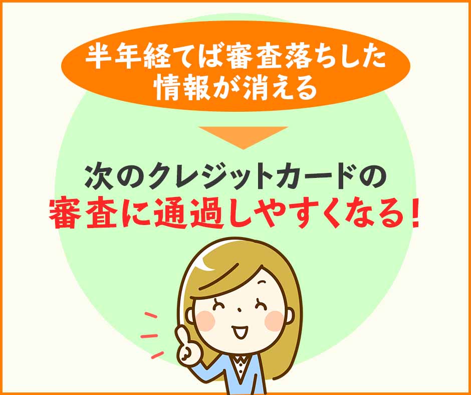 審査に落ちたら次の申し込みには半年空けよう