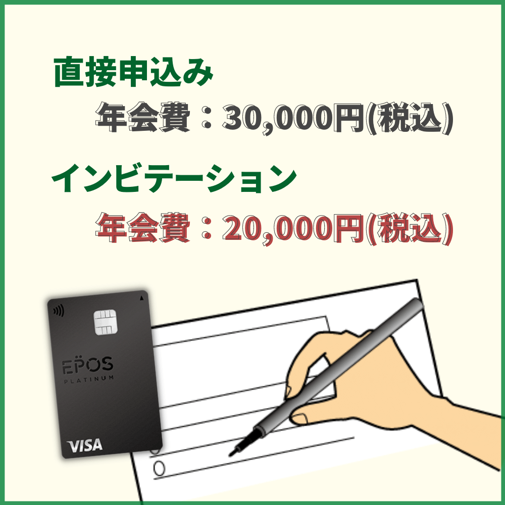 エポスプラチナカードのインビテーションとは？年会費優遇などの特別優待！