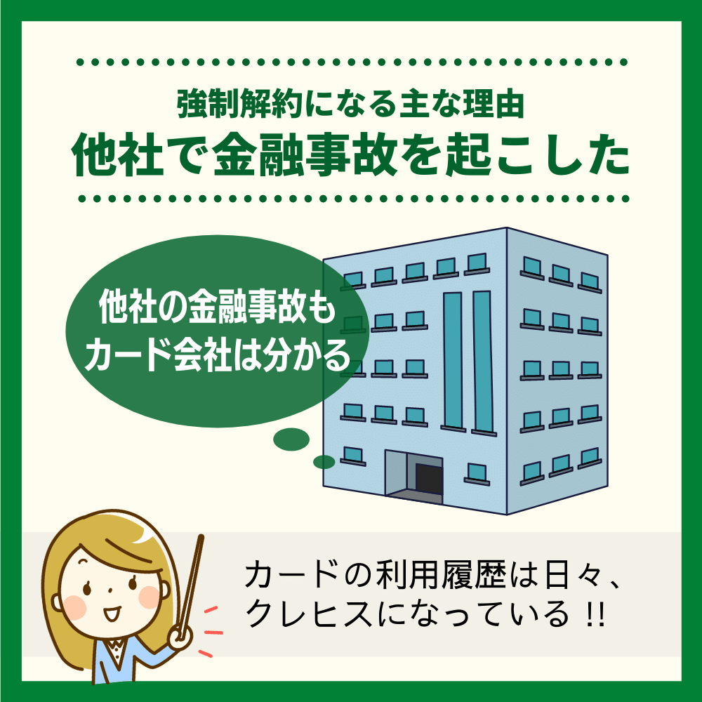 他社で金融事故を起こした