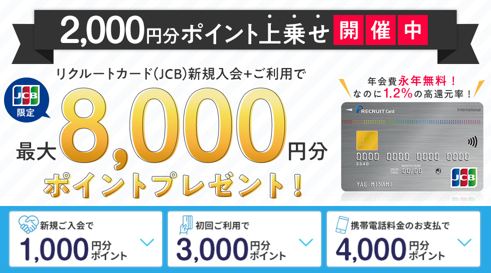 獲得条件に差異なし！どうせなら週末の8,000ポイントの方が断然お得