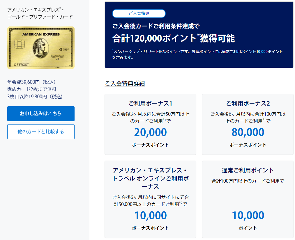 カード利用で最大120,000ポイント獲得可能な大きなキャンペーンを実施中！