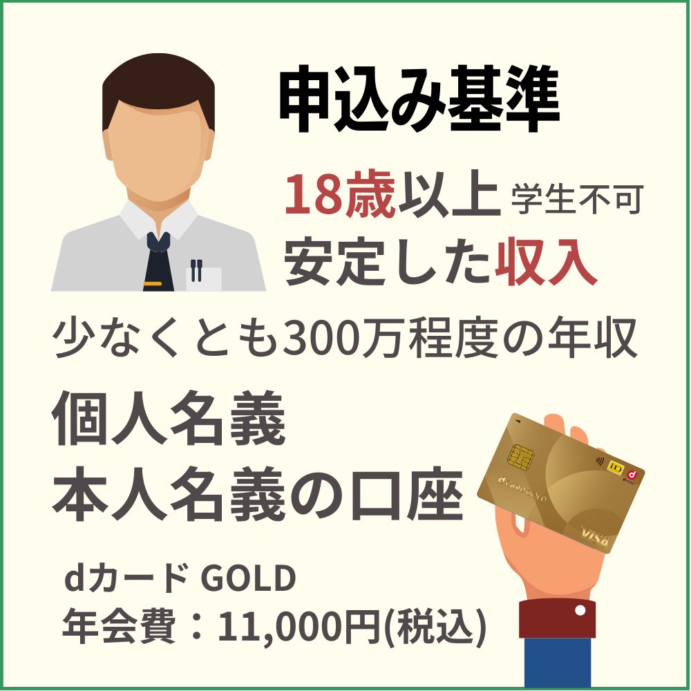 dカード GOLDの申込み基準｜審査前にチェックしよう！2